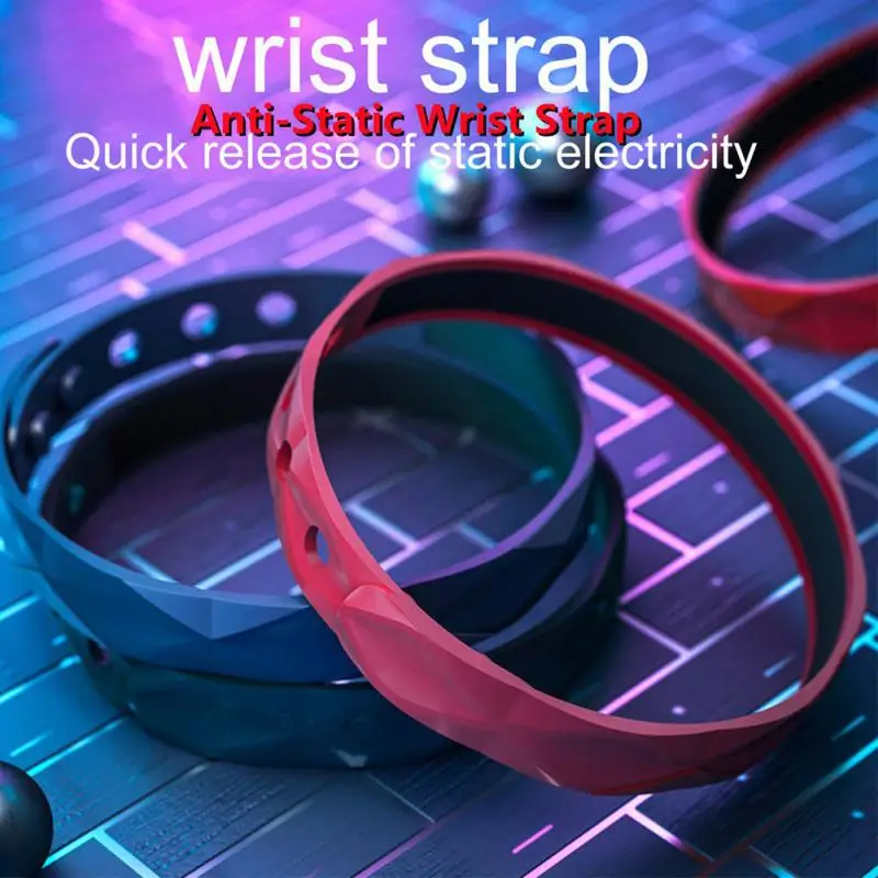 

Body Electrostatic Releaser Electrostatic Bracelet Silicone Wristband Silicone Static Remover Wristband Anti-static.