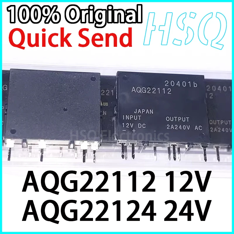 

AQG22112 12В твердотельное реле 24В 2А 4-контактное