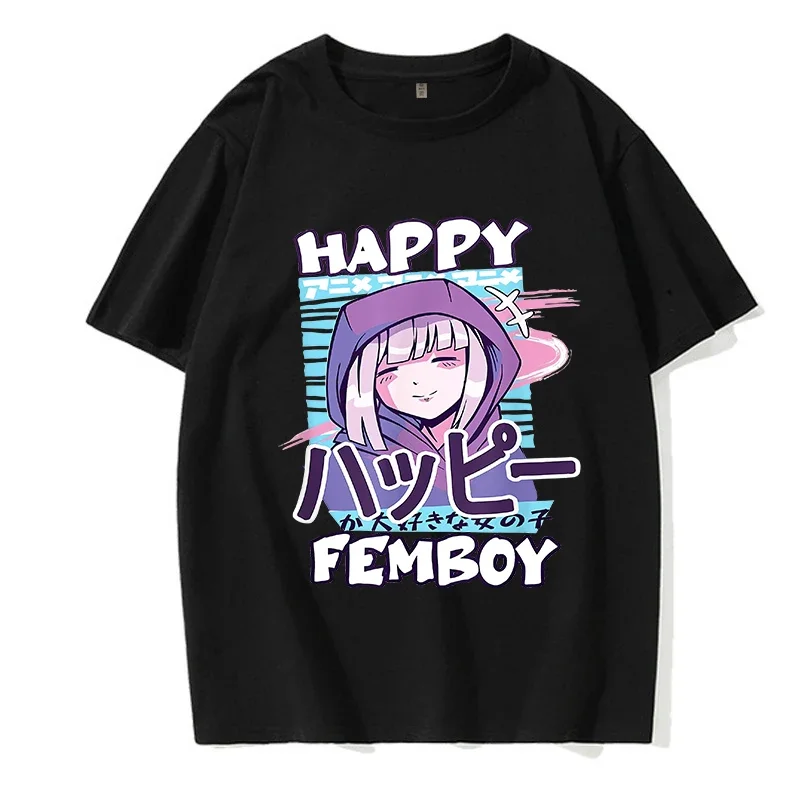 Футболка Fashion Mange в стиле хип-хоп 2000-х Femboy Hooters забавная футболка Femboys Harajuku Y2k