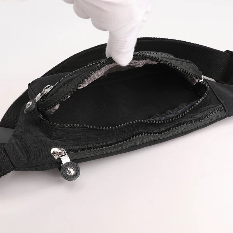 Vento Marea Travel Waist Pack Women 2022 New Black Nylon Shoulder Bag Belt Chest Handbag Large Capacity Female Phone Sport Purse