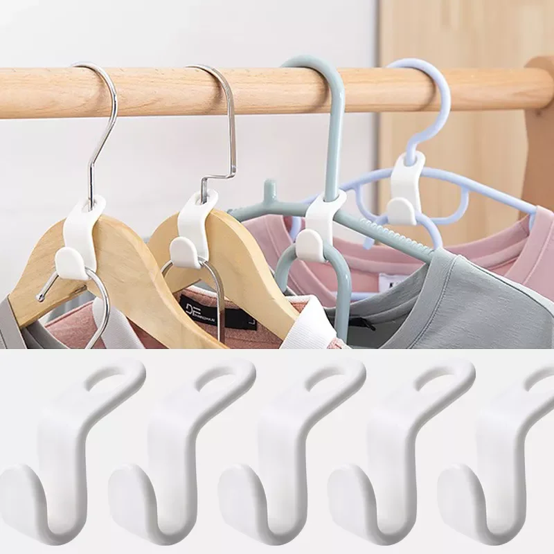 

2022 Wardrobe Closet Connect Hooks Rails Storage Organzier Hook Clothes Hanger Linking Hooks