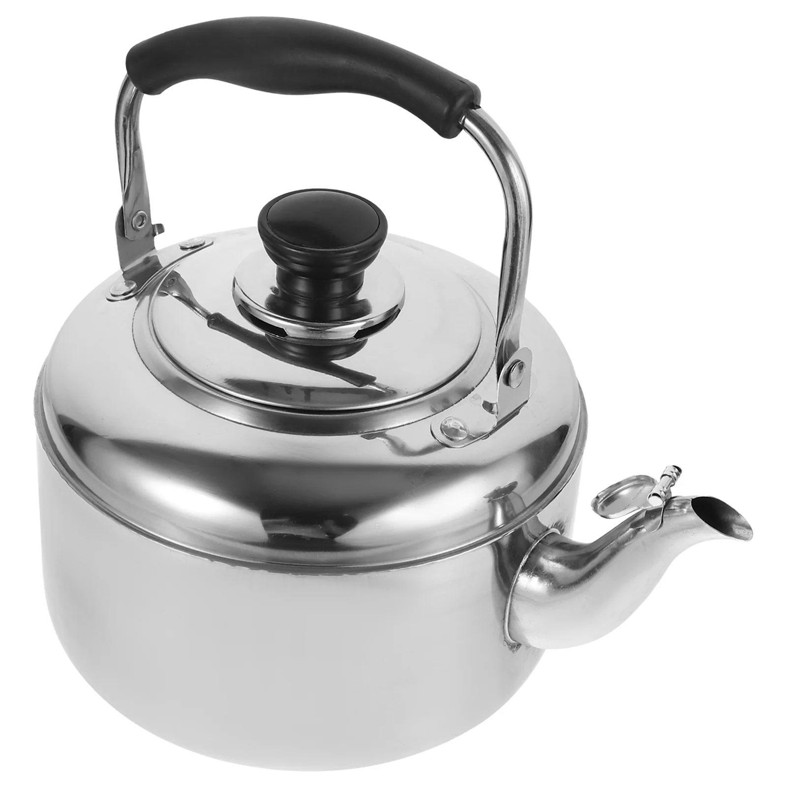 

Stainless Steel Kettle Whistling Kitchen Stovetop Coffee Pot Camping Safety Water Boiling Heating Teapot Home-appliance