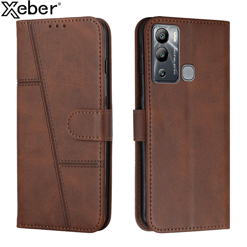 Роскошный кожаный кошелек для Infinix Hot 20 12 11 11S 10 Play флип-чехол Note Pro чехол с