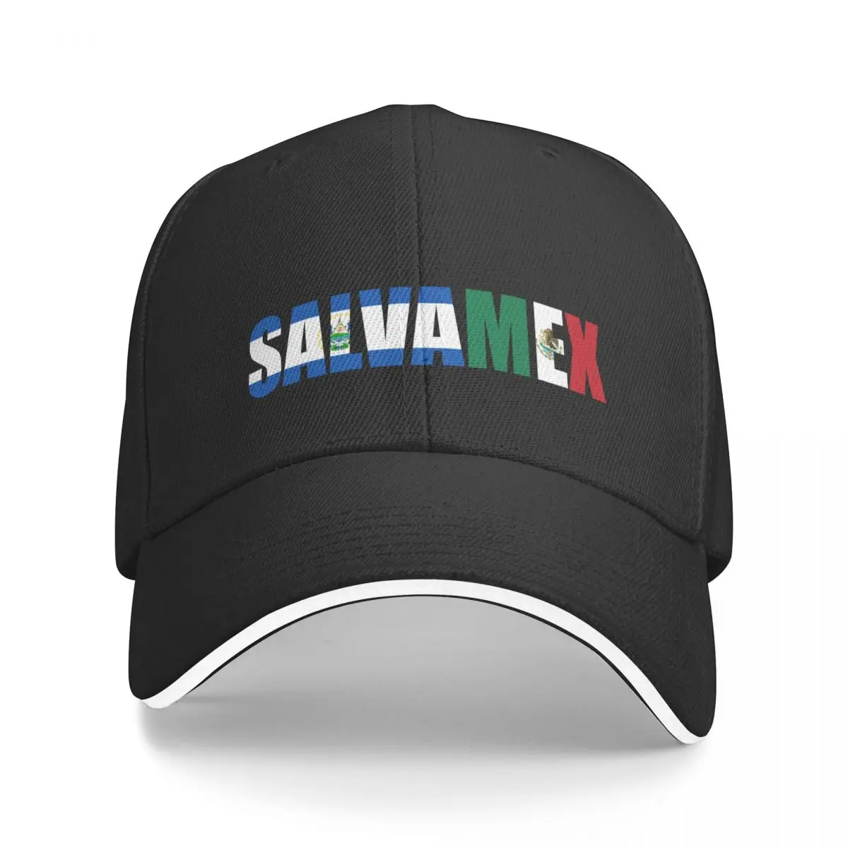 Бейсбольная кепка Salvadoran Heritage Salva-Mex шляпа с защелкой на спине джентльмена военная