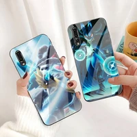 cartoon pokemon lucario phone case tempered glass for huawei p30 p20 p10 lite honor 7a 8x 9 10 mate 20 pro
