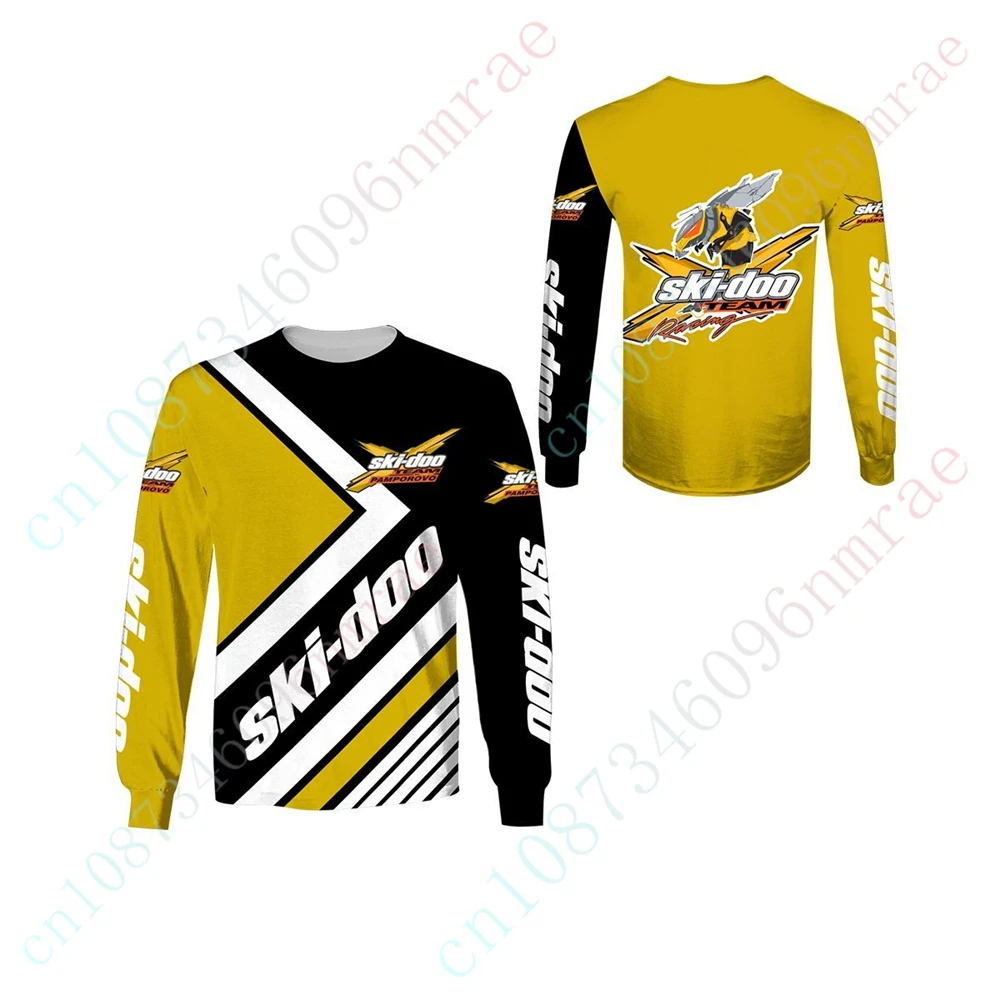 Футболка Лыжная-doo для мужчин и женщин унисекс Одежда аниме свитшот Повседневная