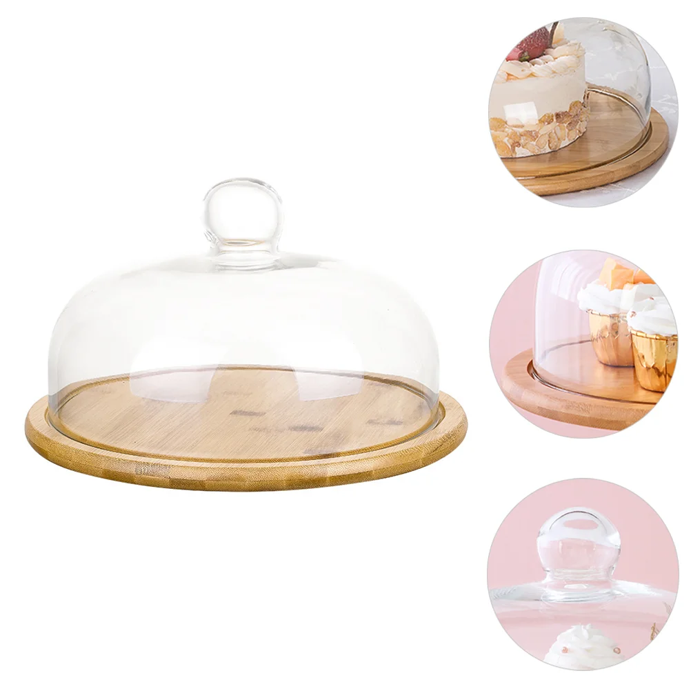 

Cake Cover Domeglass Stand Plate Dessert Lidserving Display Platter Tray Table Cloche Cupcake Dish Holder Covered Cheese