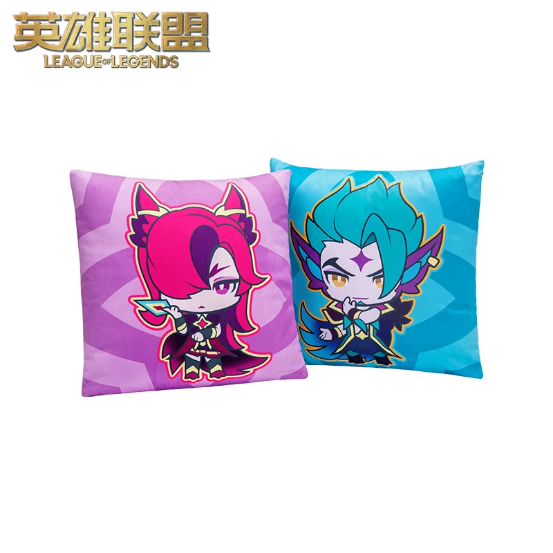 

official LOL Star Guardian Rakan&Xayah cartoon throw pillow