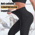 Колготки спортивные Леггинсы с высокой талией для фитнеса женские леггинсы для тренировок с эффектом пуш-ап Для Йоги модные однотонные женские брюки для бодибилдинга и спортзала