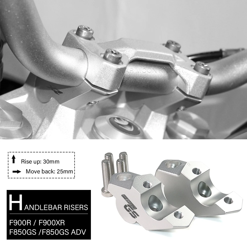 

Motos Handlebar Riser For BMW F900R F900XR F 900 XR F850GS F 850 GS F850 GS Adventure 2020 Handle Bar Lift Clamp Extend Adapter