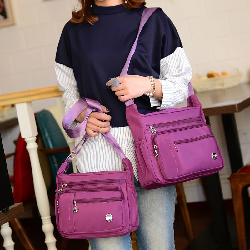 

Large and small two styles Shoulder Messenger Bags Female Handbags Women Nylon Beach Crossbody Bag Sac A Main Ladies Travel bag