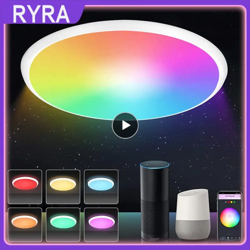 

Led Ceiling Light 110v 220v Work With Alexa /google Home Smart Ceiling Light 30w Tuya Smart Ceiling Lamp Smart Home Rgb