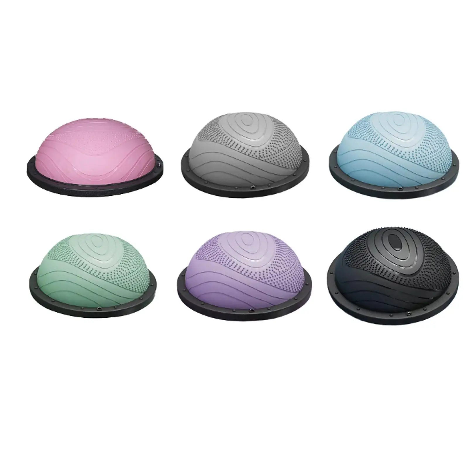 Balance Ball for Fitness Workouts Half Exercise Ball Core Trainer 58cm Non Slip Surface for Indoor Pilates and Training