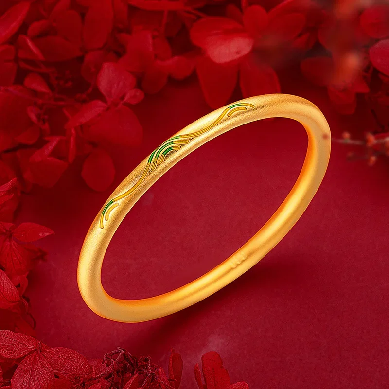Браслет из настоящего золота 9999 карат Тысяча миль Цзяншань новый браслет с