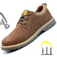 male shoes adult safety shoes indestructible steel toe shoes anti puncture protective shoes non slip electric welder work shoes