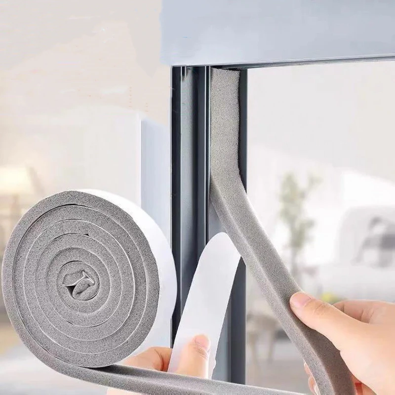 

2M/4M/6M Sponge Foam Self-Adhesive Seal Strip Tape Door Anti Collision Window Sealing Strip Soundproof Dustproof Seal Tape