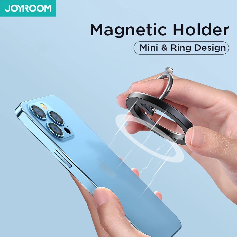 Магнитный держатель для телефона Joyroom в виде кольца на палец металлическая