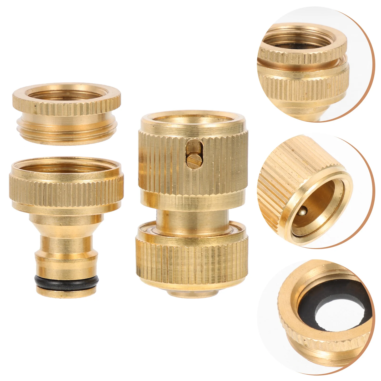 

Hose Quick Connect Fittings Water Garden Adapter Connectorsbrass Disconnect