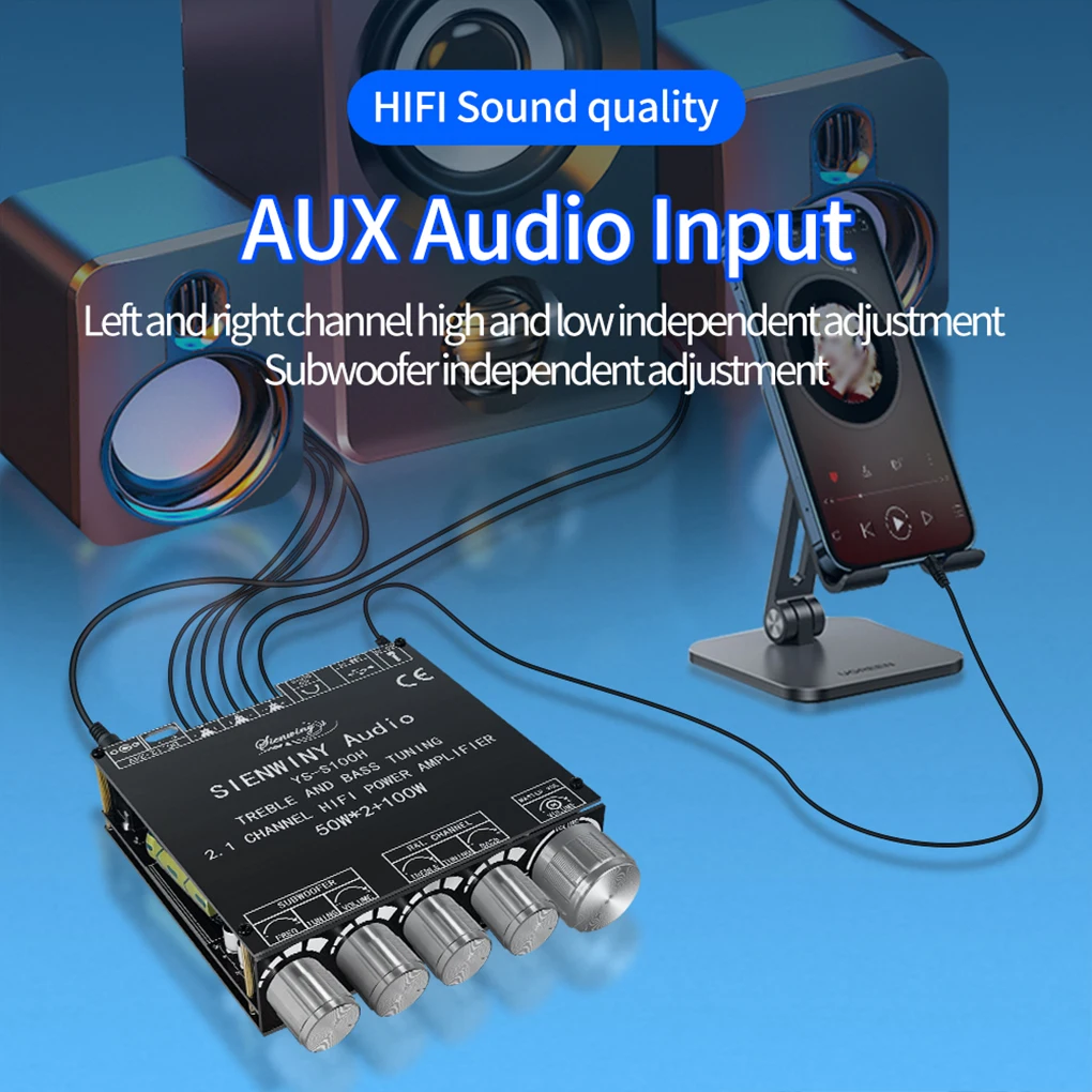 

Digital Speaker Audio Amplifier Stereo Board Power Amplifiers Powerful Convenience Flexibility Handy Installation
