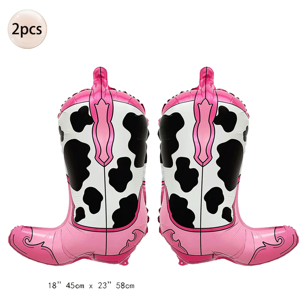 

2 шт., фольгированные воздушные шары ковбойской тематики