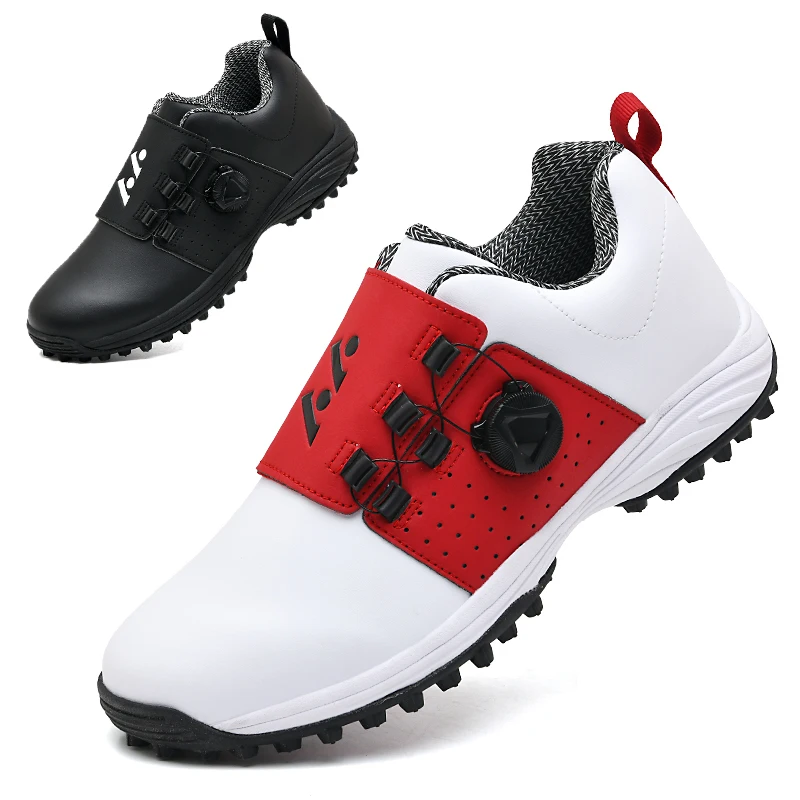 

New Waterproof Golf Shoes Men Luxury Golf Trainers Footwears Size Plus 46 47 Athletic Shoes Golfers Luxury Sport Sneakers