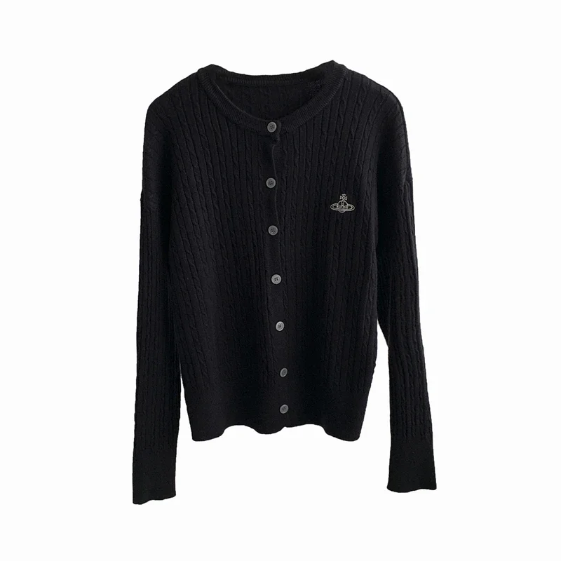 Винтажный вязаный свитер для похудения Топ кардиган Женская осенне-зимняя