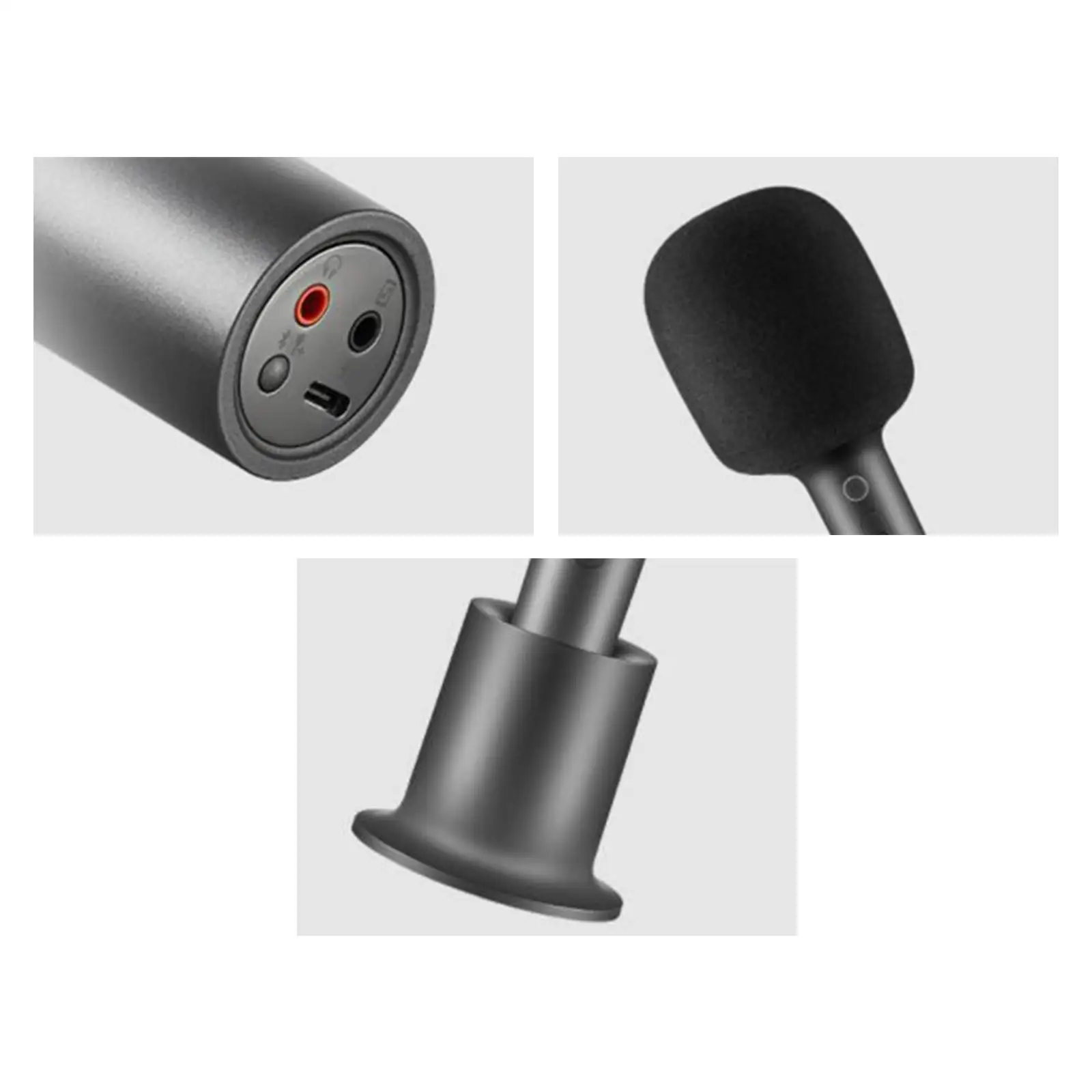 

Portable Wireless Microphone Handheld Speaker with Stand for Ktv Home Party
