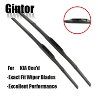 gintor car wiper front wiper blades set kit for kia ceed ceed 2012 2013 2014 2015 windshield windscreen 261412