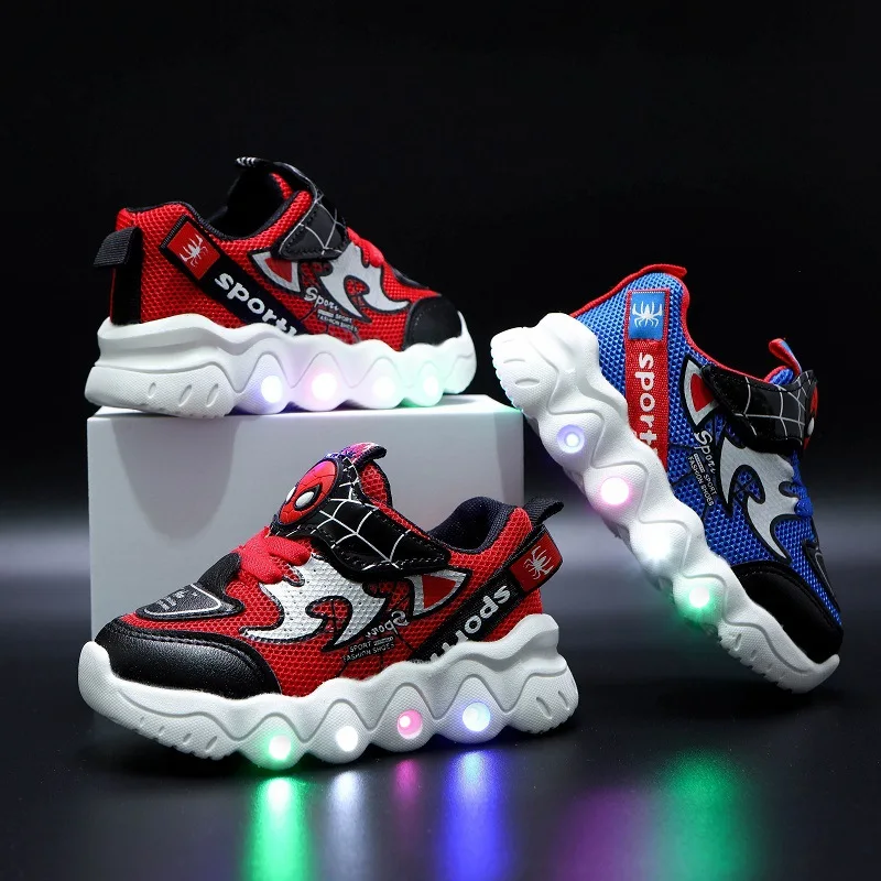 

Autumn Spring Children Led Shoes Boys Girls Lighted Sneakers Glowing Sport Shoes Mesh Breathable Colorful Lighting Casual Shoes