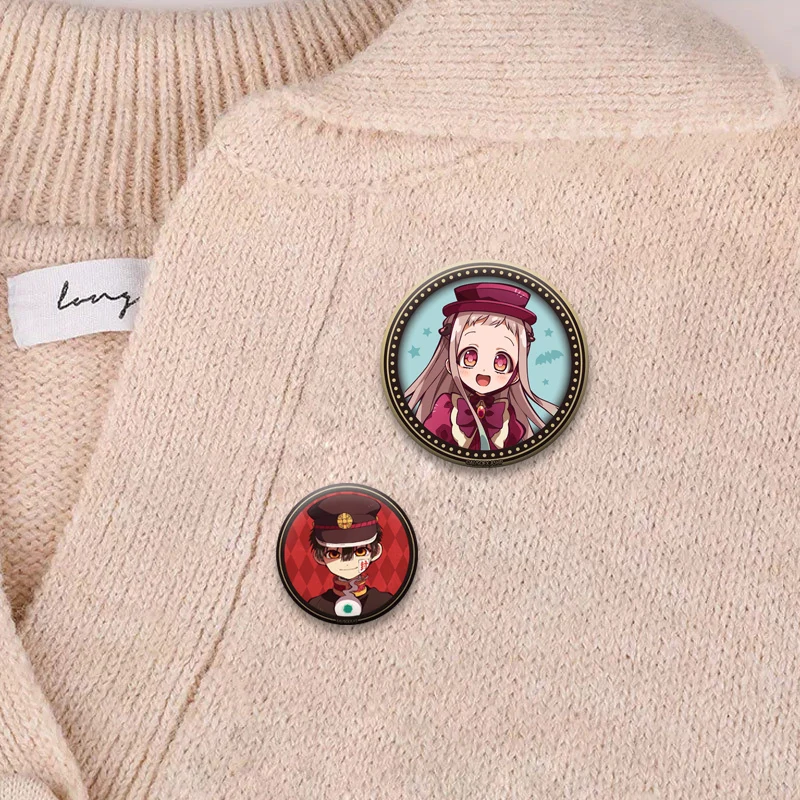 Милые круглые броши на клипсе Yugi Amane Hanako Minamoto Kou Yashiro Nene значок для рюкзака