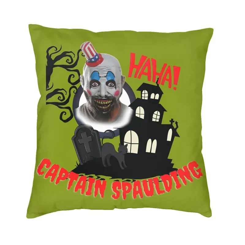 

Captain Spauldings Pillow Case Decoration Nordic Horror Movie Characters Cushions for Sofa Square Pillowcase