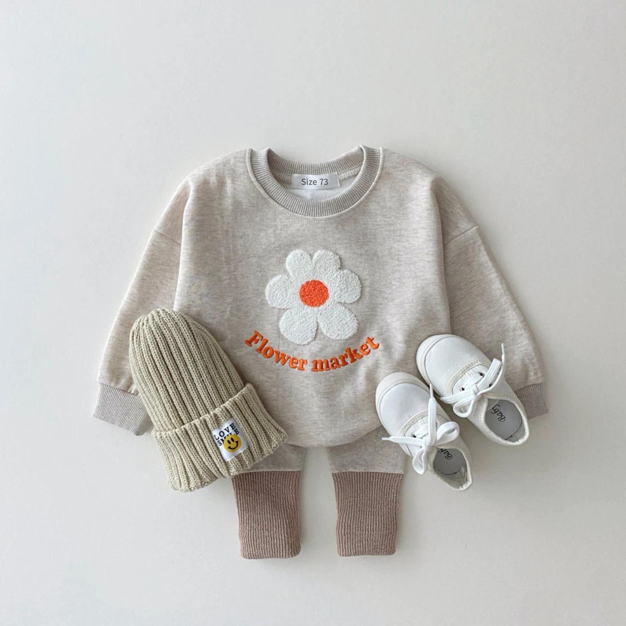 

Outfits Girl Pcs/set Tracksuit Korea Hot Set Baby Toddler 2 Clothes Organic Sweatshirt+pants Cotton Girls Flowers Boutique Girls