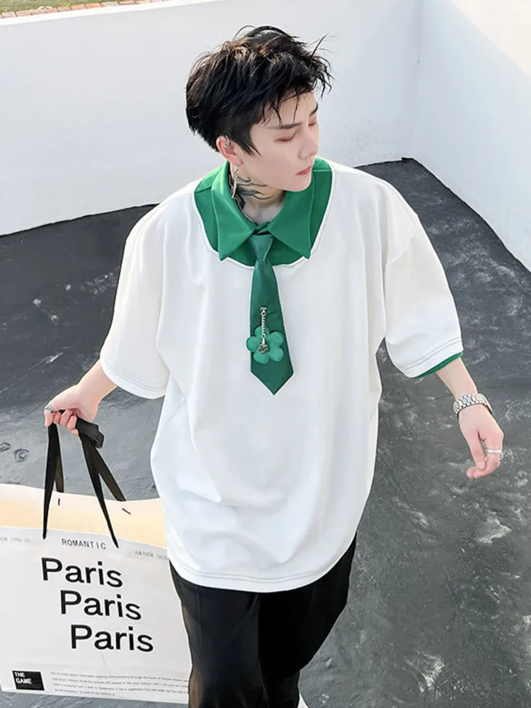 

Рубашка-поло SYUHGFA мужская одежда с коротким рукавом 2022 летняя новая повседневная брендовая дизайнерская футболка корейские модные футболк...
