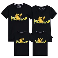 pikachu pokemon children t shirt girls boys kawaii cartoon tops kids clothes birthday gifts baby toddler cotton
