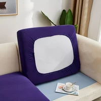 2022stretch plain sofa cushion seater cover solid spandex cushion seat cover for l shaped sofa couch chaise lounge seat covera