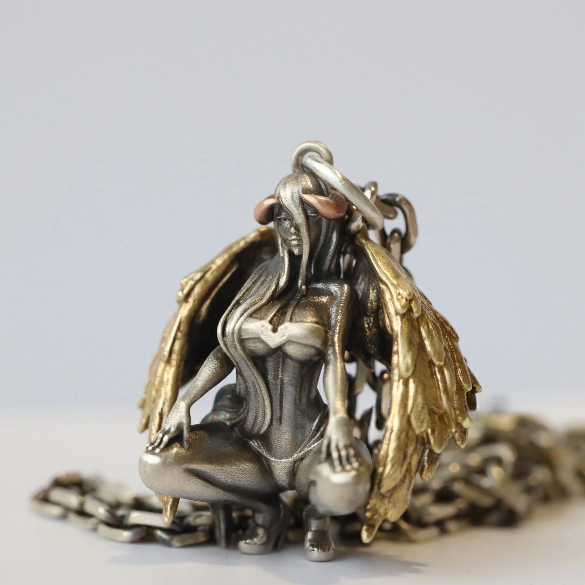 Женское ожерелье с подвеской в виде ангела |