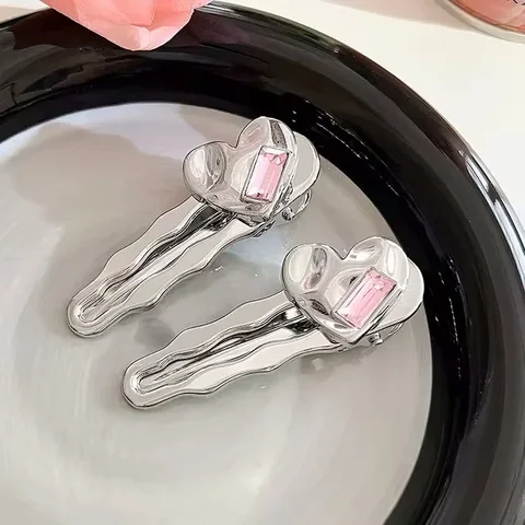 Металлические заколки для волос со стразами  Ins