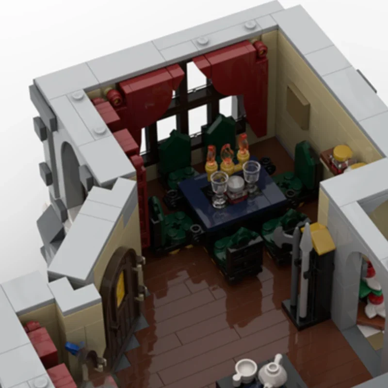 Популярная киномодель MOC строительные кирпичи дом вампира зимние модульные