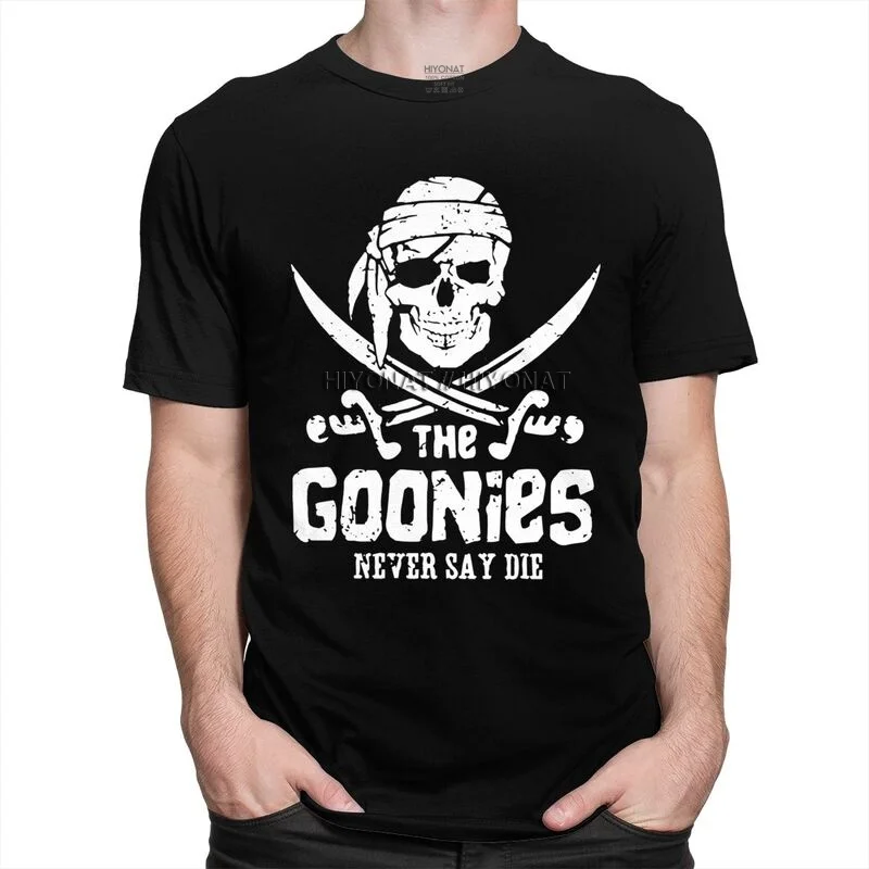 

Handsome The Goonies Skull Printed T Shirt Men Women Short Sleeve Tops Graphic Movie Film Tee Streetwear Camisetas Ropa Hombre