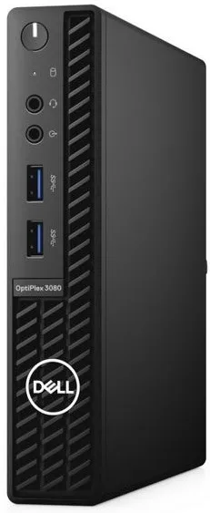 Компьютер Dell Optiplex 3080 MFF i3 10100T/8GB/512GB SSD/UHD 630/keyb+mice/no wireless/Linux/VGA|Хомуты для крепления| |