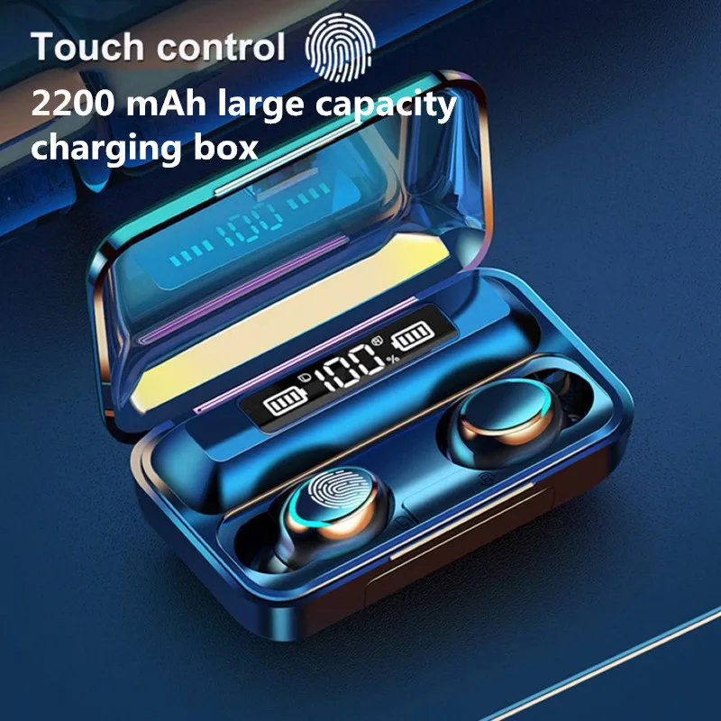 

TWS-стереонаушники F9 с поддержкой Bluetooth и микрофоном
