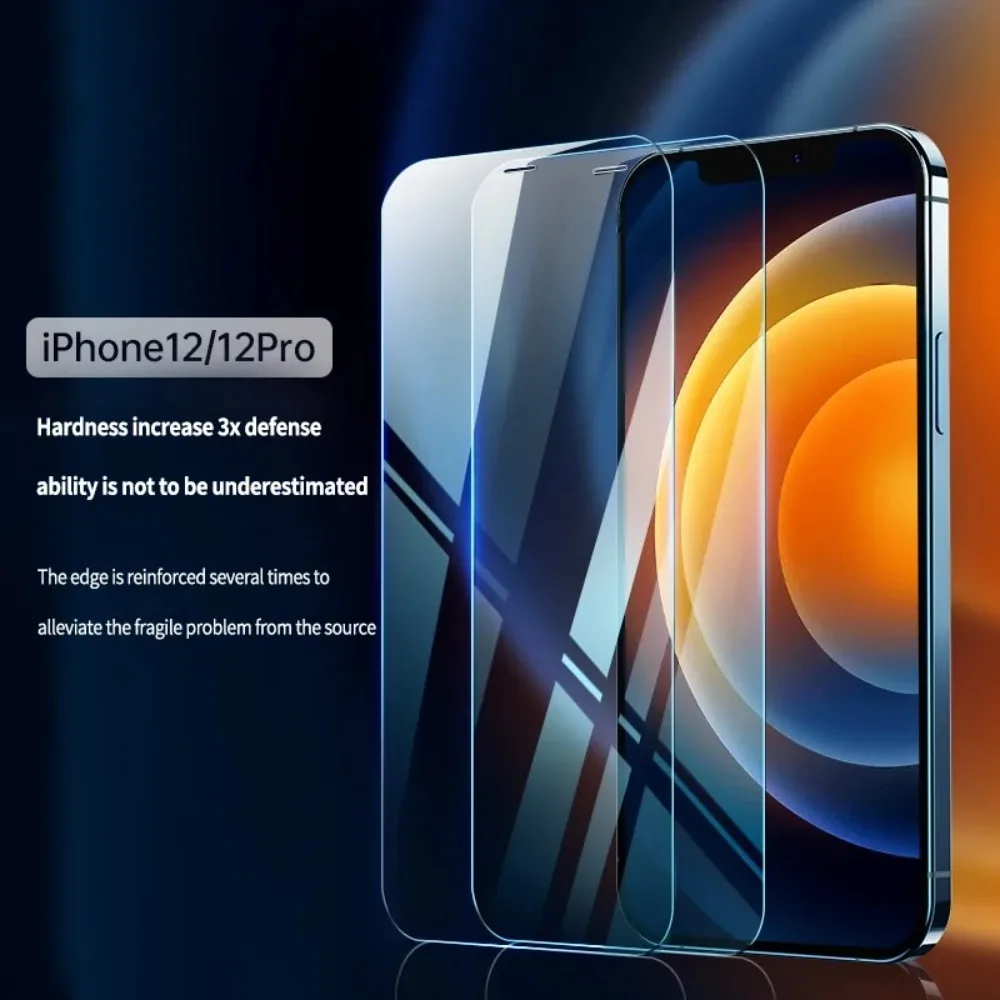 2 шт. 9H 2.5D Закаленное стекло для iPhone 14 15 Pro Max 13 12 Mini Защита экрана IPhone 11 7 8Plus XR XS