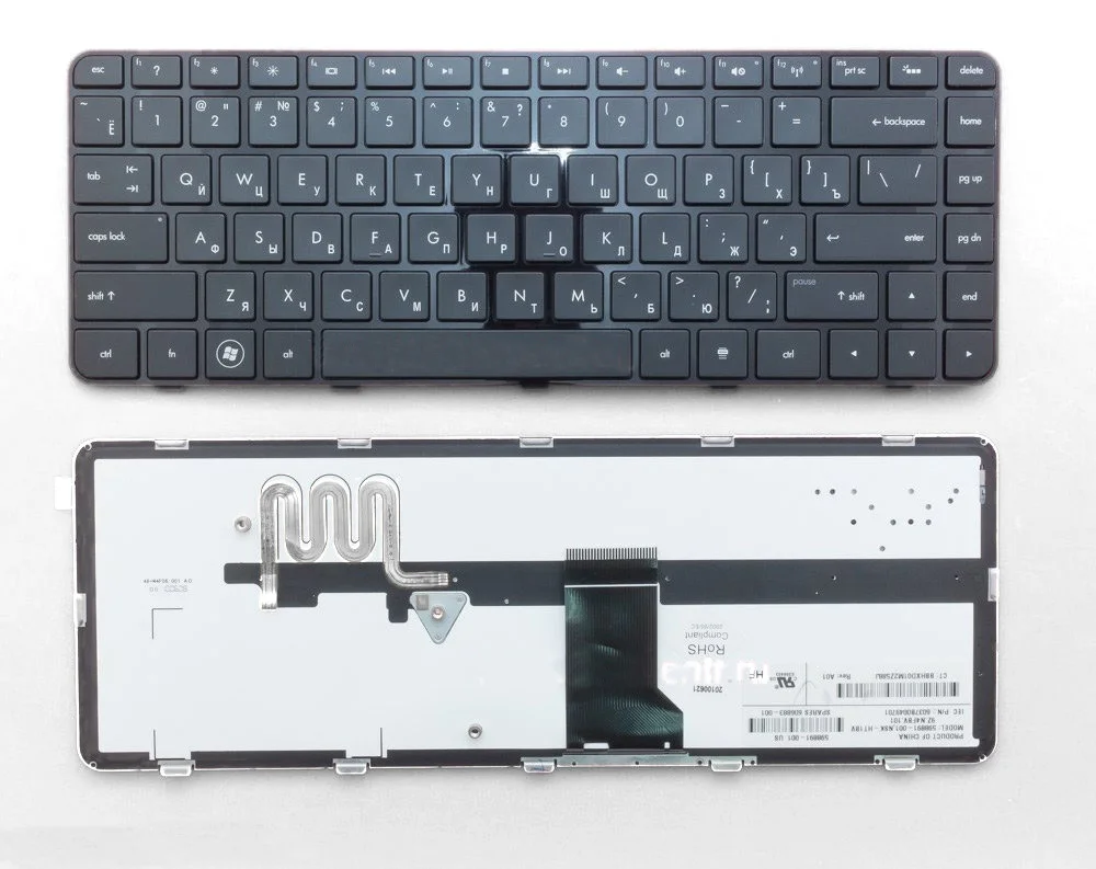 Клавиатура для HP Pavilion DM4 2000 черная с подсветкой|Клавиатуры замены| |
