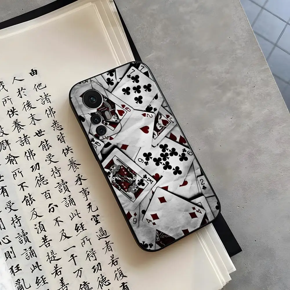 Poker Ace of Spades Phone Case Funda for Xiaomi 14 11T 13 12 Lite Ultra Redmi Note 10 Pro POCO F4 F5 X5 Coque