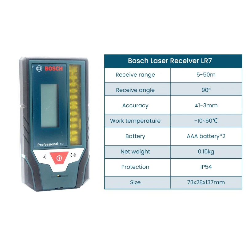 Приемник лазерного уровня Bosch LR7 зеленый