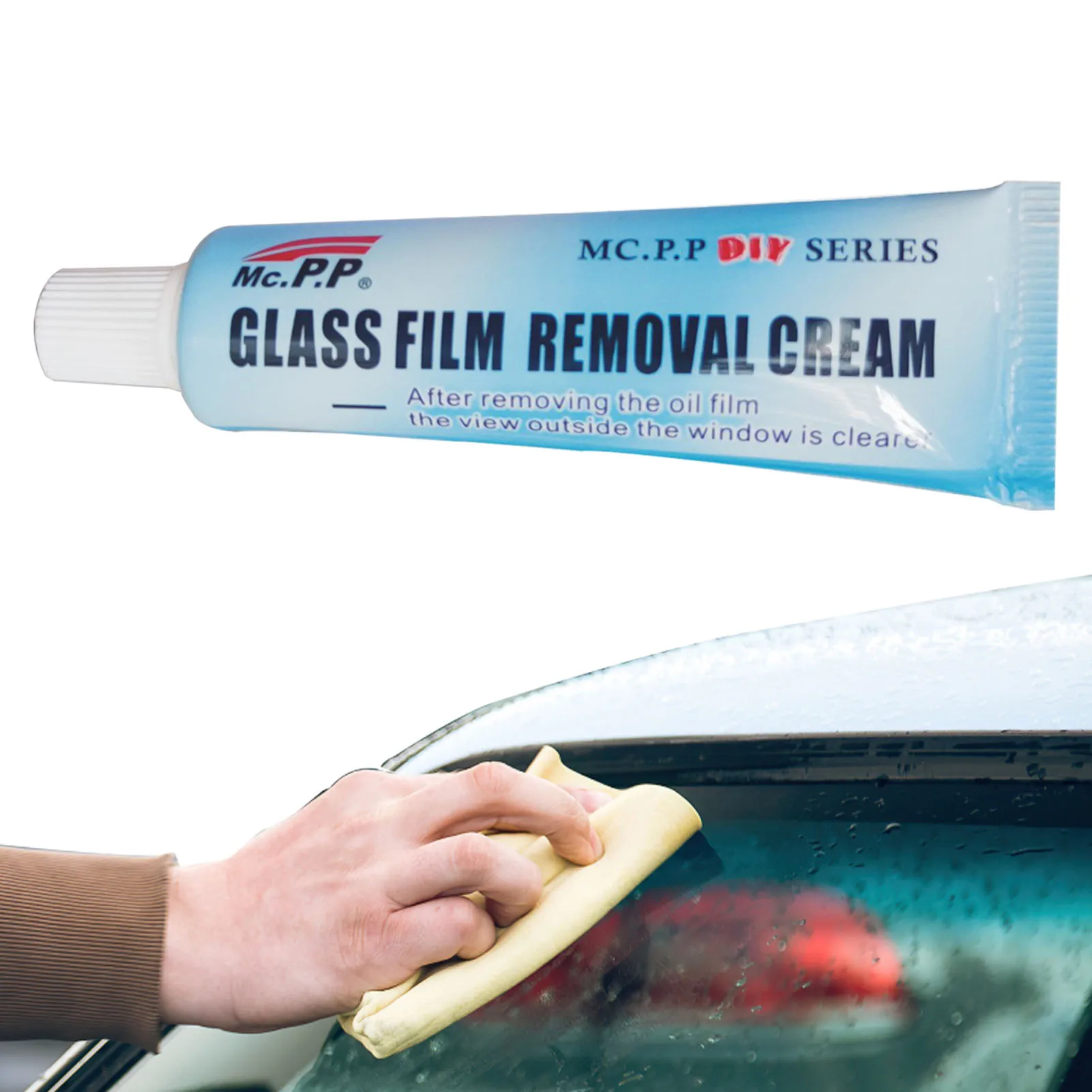 

Car Windshield Oil Film Cleaner Car Windshield Oil Film Cleaner Glass Oil Film Removing Paste With Brush Automotive Glass Dirt