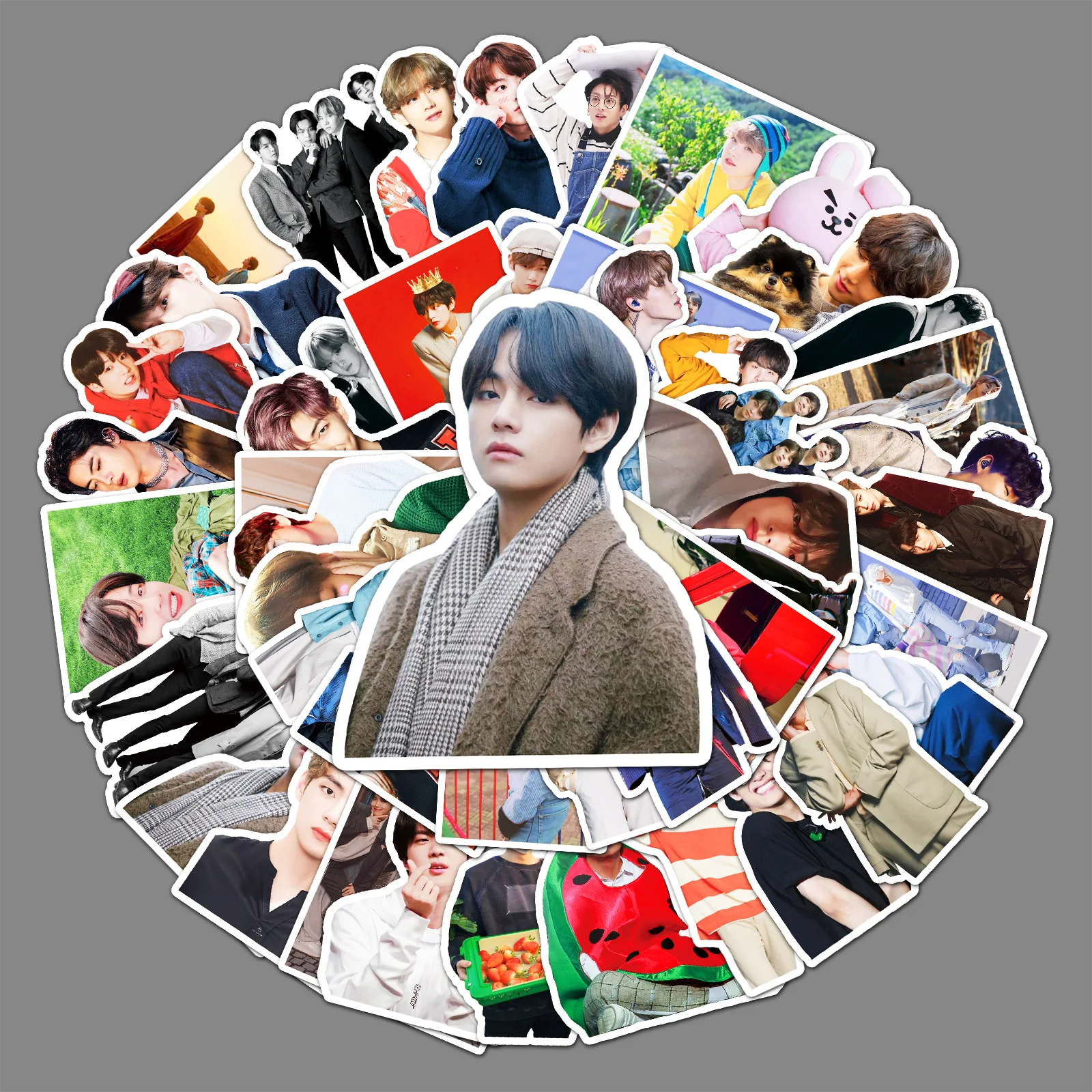 50 шт. KPOP BTS-наклейки для мальчиков новый альбом масло милые идолы кавайные