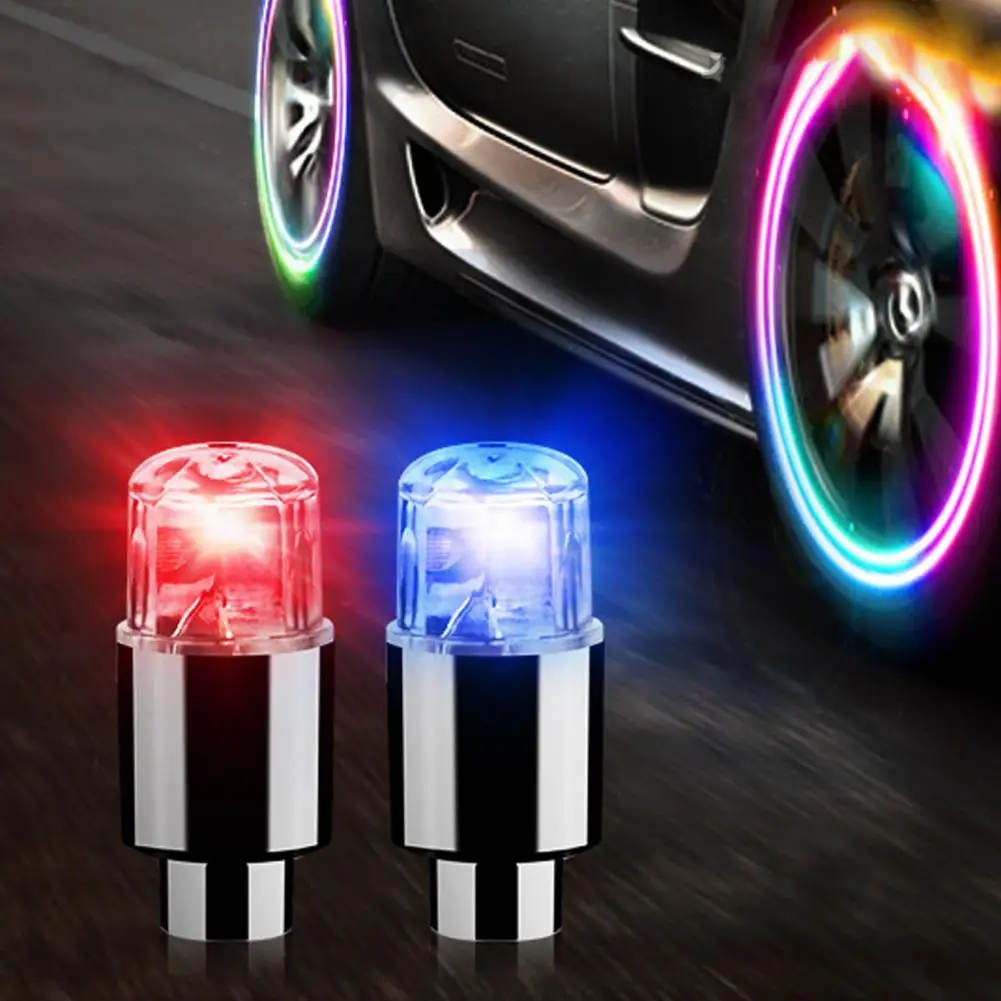 Bicycle Lights 6Pcs Tire Light Long-lasting Bright Compact Metal Cycling Wheel Glow Stick Light for MTB Bicycle Accessories