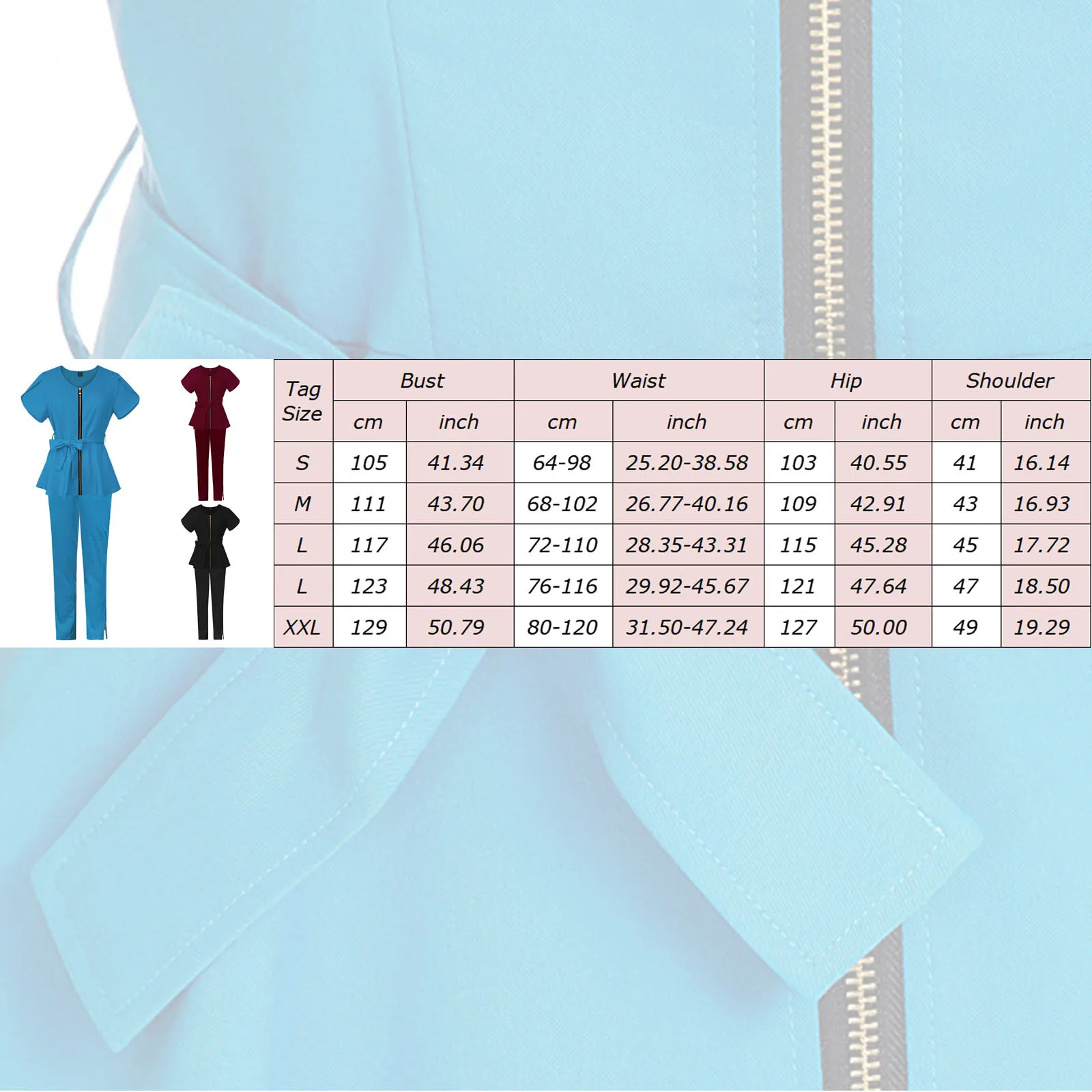 Униформа медсестры костюм ветеринарная рабочая одежда топы брюки женские