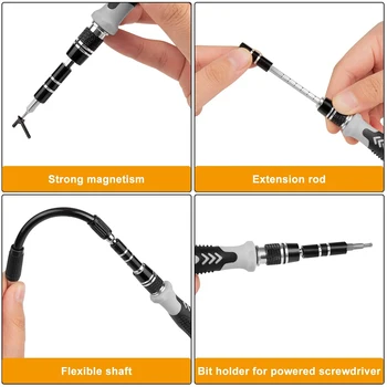 Screwdriver Set Precision Magnetic Screw Driver Bits Torx Hex Bit Handle Mobile Phone Repair Screwdrive Kit Hand Tools 4
